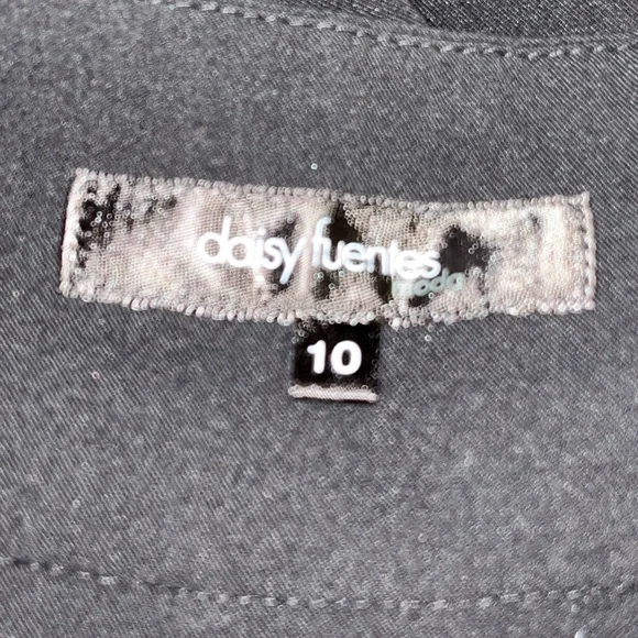 Daisy Fuentes black flare pants - 10 - Picture 4 of 6